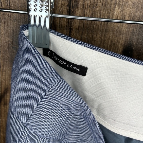 NEW Talbots Hampshire Straight Leg Ankle Length Pant Mills Navy Multi Women's 6 - Picture 9 of 14